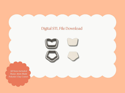 Bathing Suit Two Part Clay Cutter | Bathing Suit STL File – Digital Summer Cutter for Beach Earrings & Fun Clay Crafts