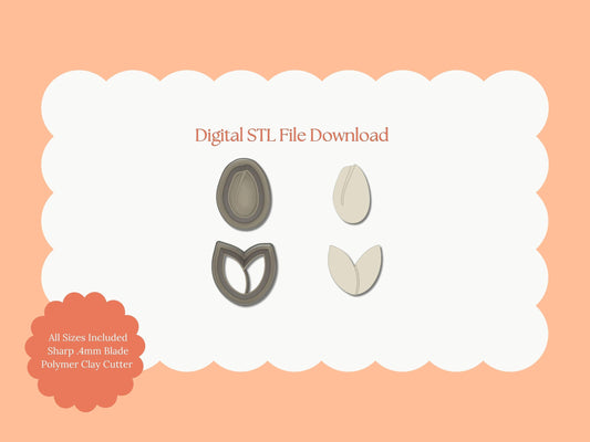 Tulip No. 5 Clay Cutter | Tulip No. 5 STL File – Digital Floral Cutter for Spring Earrings & Nature Clay Crafts