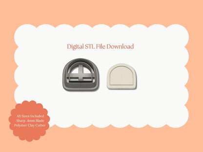 Framed Arch No. 11 Clay Cutter | Framed Arch No. 11 STL File – Digital Elegant Clay Cutter for Statement Earrings & Chic Crafts