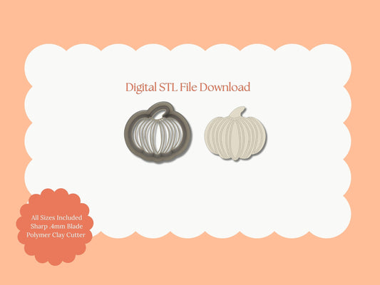 Pumpkin No. 13 Clay Cutter | Pumpkin Digital STL File – Halloween Cutter for DIY Earrings and Fall Projects