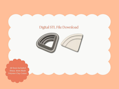 Watermelon Clay Cutter | Watermelon STL File – Digital Fruit Clay Cutter for Summer Earrings and Cute Handmade Accessories