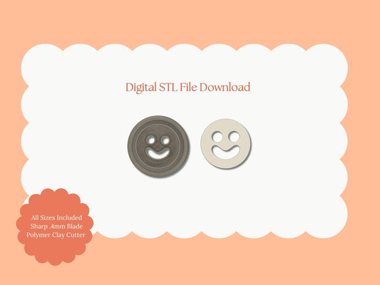 Smiley Face Fries Clay Cutters | Fries STL File – Digital Food Cutter for Funny Earrings and Whimsical Polymer Crafts