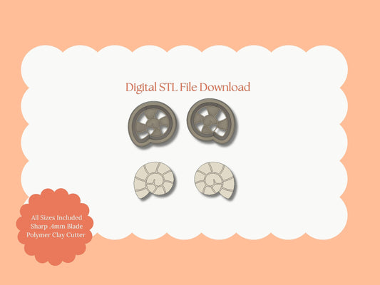 Ocean Snail Clay Cutter | Ocean Snail STL File – Digital Marine Cutter for Sea Earrings and Coastal Polymer Clay Projects