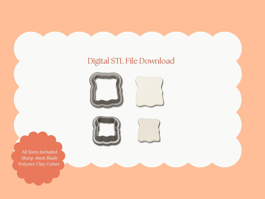 Toast Clay Cutter | Toast STL File – Breakfast Digital Clay Cutter for Food Earrings and Whimsical Polymer Crafts