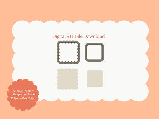 Valentine Postage Stamp Clay Cutter | Valentine Stamp STL File – Love-Themed Digital Cutter for Romantic Earrings