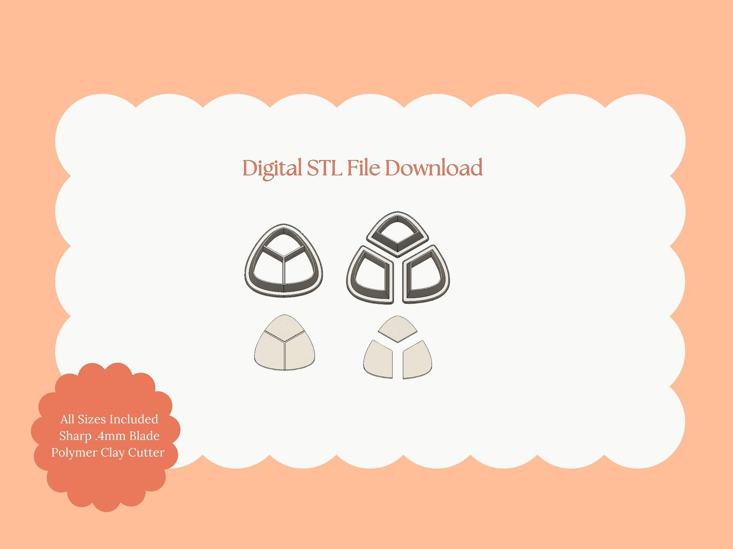 Mexican Sweet Bread Clay Cutter | Sweet Bread STL File – Digital Food Cutter for Pastry Earrings and Cultural Clay Crafts