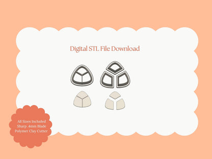 Mexican Sweet Bread Clay Cutter | Sweet Bread STL File – Digital Food Cutter for Pastry Earrings and Cultural Clay Crafts