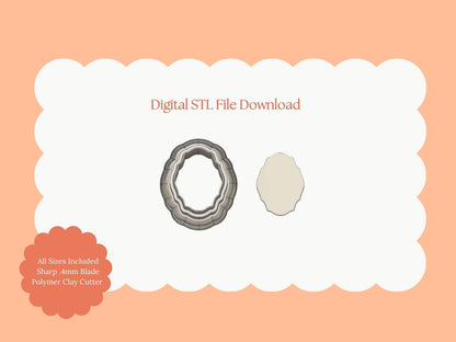 Elegant Shape No. 3 Clay Cutter | Fancy Elegant STL File for Polymer Clay Earrings and Chic Jewelry