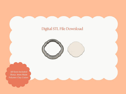 Elegant Shape No. 5 Clay Cutter | Elegant STL File for DIY Polymer Clay Earrings and Fashion Jewelry