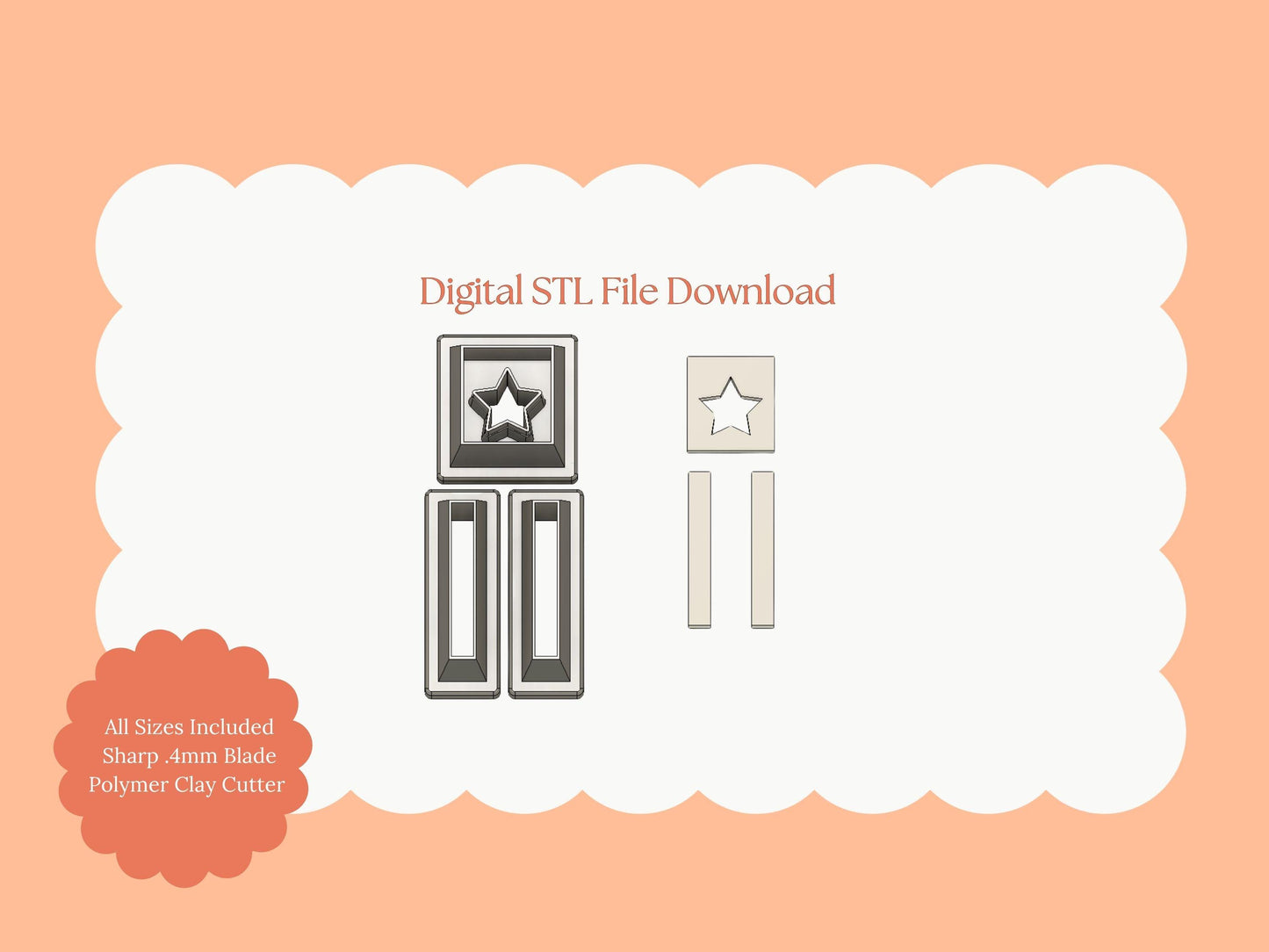 Flag Dangle Clay Cutter | Flag Dangle STL File – Digital Patriotic Cutter for July 4th Earrings and Celebration Crafts