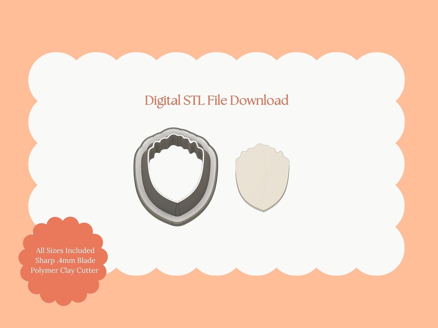Poppy Petal Clay Cutters | Poppy Petal STL File – Floral Digital Cutter Set for Botanical Earrings and Nature Crafts