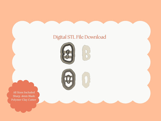 BOO Spooky Clay Cutters | BOO Spooky STL File Set for Polymer Clay Earrings and Halloween Jewelry