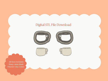 Apple Cider Clay Cutter | Apple Cider STL File for Polymer Clay Earrings and Cozy Autumn Jewelry