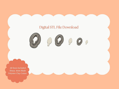 Christmas Lights Clay Cutter | Christmas Lights STL File for Polymer Clay Earrings and Bright Holiday Jewelry