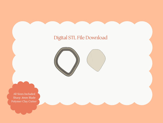 Rose Petal Clay Cutter | Rose Petal STL File – Floral Clay Cutter for DIY Botanical Earrings and Romantic Crafts