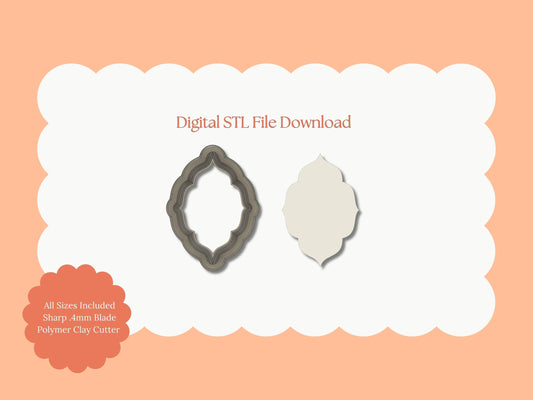 Elegant Shape No. 11 Clay Cutter | Elegant Shape No. 11 STL File – Digital Geometric Cutter for Minimalist Earrings & Chic Clay Crafts
