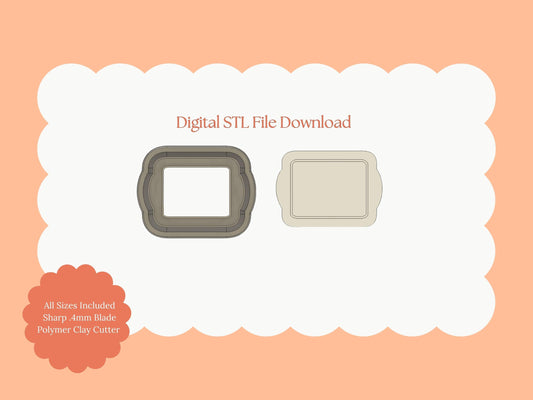 Cookie Sheet Clay Cutter | Cookie Sheet STL File – Digital Baking Cutter for Sweet Earrings & Dessert Clay Crafts
