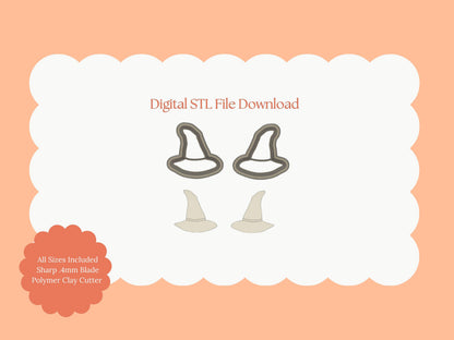 Wizard Hat Stud Cutter | Wizard Hat Stud STL File – Digital Magic Cutter for Fantasy Earrings and Cute DIY Crafts