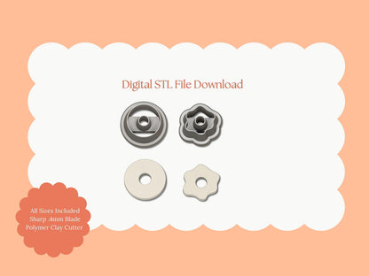 Donut Shape Clay Cutter | Donut Shape STL File – Digital Food Cutter for Cute Earrings & Sweet Clay Crafts