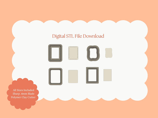 Poptart Clay Cutter | Poptart STL File – Digital Breakfast Cutter for Cute Earrings and Whimsical Clay Crafts