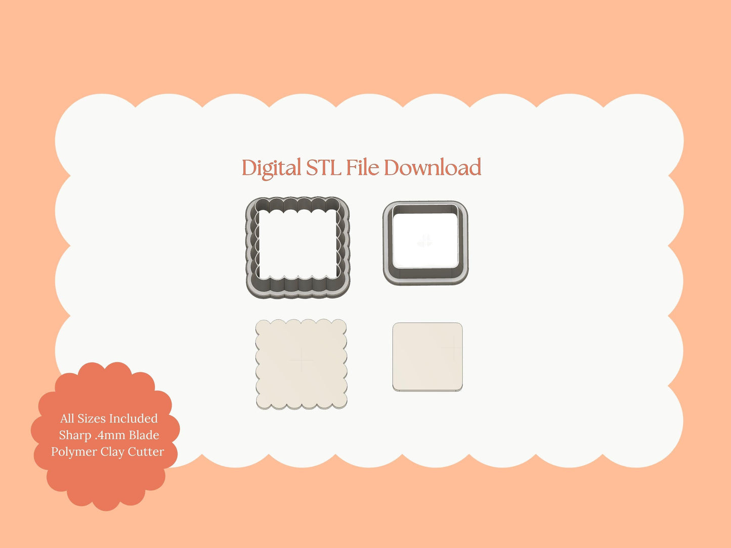 Valentine Postage Stamp Clay Cutter | Valentine Stamp STL File – Love-Themed Digital Cutter for Romantic Earrings