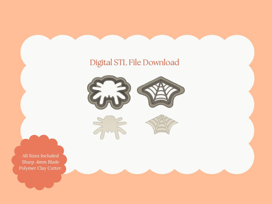 Spiderweb Dangle Clay Cutter | Halloween Spiderweb STL File for Earrings, Gothic Jewelry and Spooky Crafts – Digital Download
