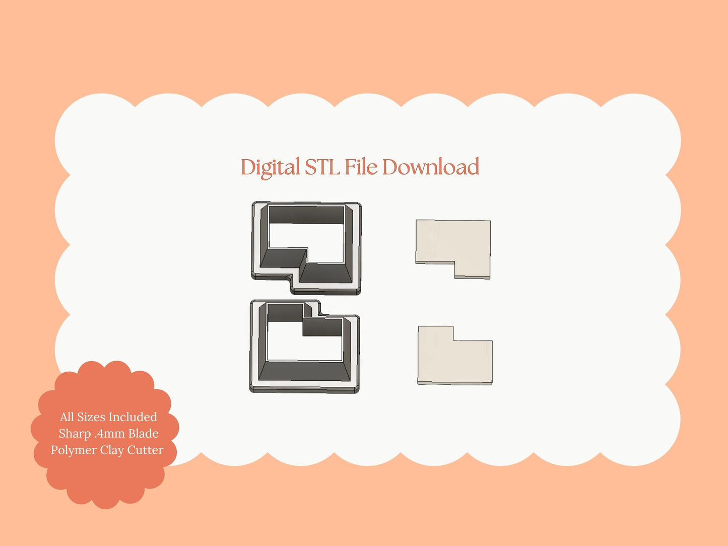 Puzzle Rectangle Clay Cutter | Puzzle Rectangle STL File for DIY Earrings – Digital Awareness Craft Download