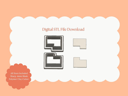 Puzzle Rectangle Clay Cutter | Puzzle Rectangle STL File for DIY Earrings – Digital Awareness Craft Download