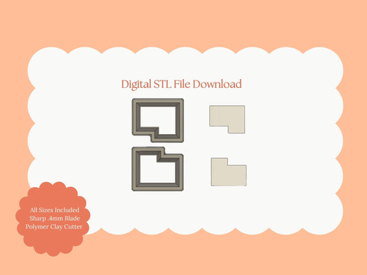 Puzzle Rectangle Clay Cutter | Puzzle Rectangle STL File for DIY Earrings – Digital Awareness Craft Download