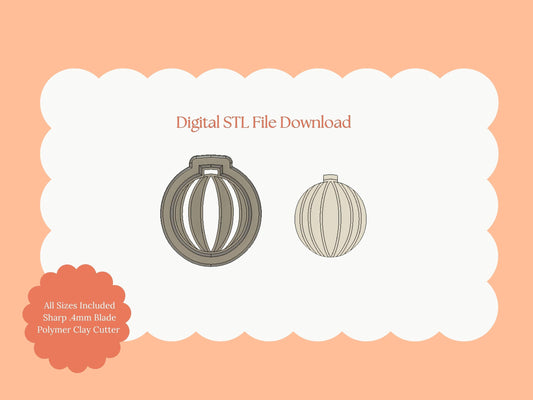 Ornament No. 9 Clay Cutter | Christmas Ornament STL File – Holiday Digital Cutter for Earrings and Crafts