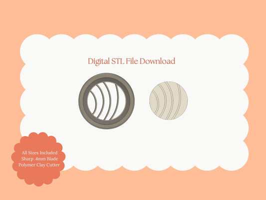 Volleyball Clay Cutter | Volleyball STL File – Sports Digital Cutter for DIY Athletic Earrings and Team Crafts