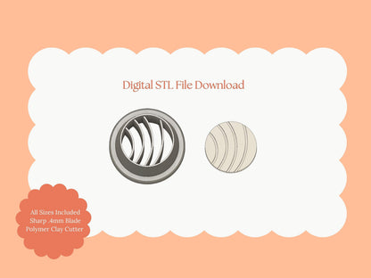 Volleyball Clay Cutter | Volleyball STL File – Sports Digital Cutter for DIY Athletic Earrings and Team Crafts