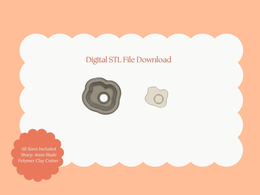 Breakfast Eggs Clay Cutter | Breakfast Eggs STL File – Digital Food Cutter for Cute Earrings & Morning-Themed Clay Crafts