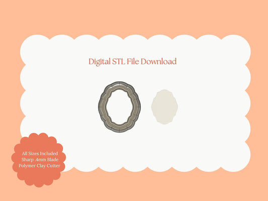 Elegant Shape No. 3 Clay Cutter | Fancy Elegant STL File for Polymer Clay Earrings and Chic Jewelry