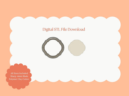 Elegant Shape No. 5 Clay Cutter | Elegant STL File for DIY Polymer Clay Earrings and Fashion Jewelry