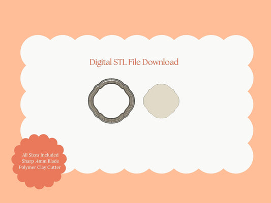 Elegant Shape No. 5 Clay Cutter | Elegant STL File for DIY Polymer Clay Earrings and Fashion Jewelry