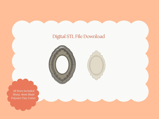 Elegant Shape No. 6 Clay Cutter | Elegant STL File for DIY Polymer Clay Earrings and Sophisticated Crafts