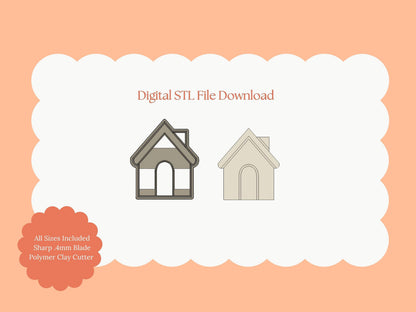 Gingerbread House Ornament Clay Cutter | Gingerbread House STL File for Holiday Earrings, Festive Jewelry – Digital Download