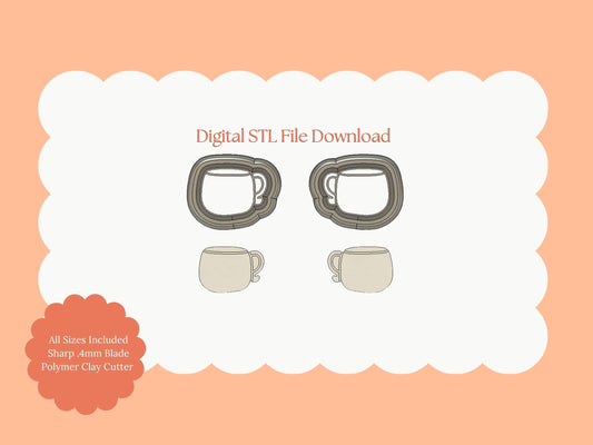 Apple Cider Clay Cutter | Apple Cider STL File for Polymer Clay Earrings and Cozy Autumn Jewelry