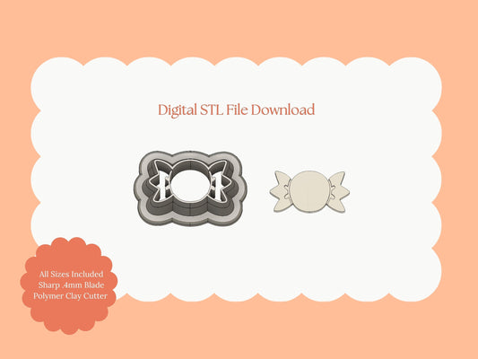 Candy Clay Cutter | Candy STL File for Polymer Clay Earrings and Sweet-Themed Jewelry