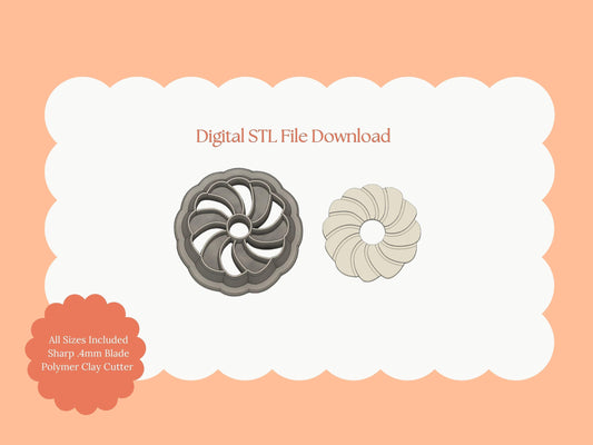 Christmas Wreath No. 2 Clay Cutter | Christmas Wreath STL File – Digital Holiday Wreath Cutter for Winter Earrings and Festive Crafts
