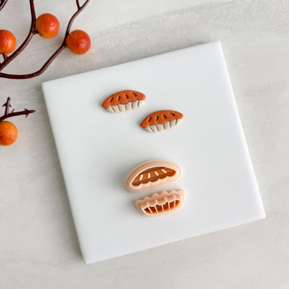 2025 Apple Pie Two Part | Cozy Fall Embossed Polymer Clay Tools for Autumn Earrings & Crafts Baking