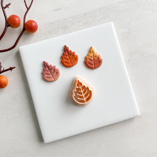 2025 Autumn Leaf | Cozy Fall Embossed Polymer Clay Tools for Autumn Earrings & Crafts