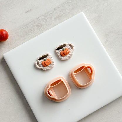 2025 Coffee Mug No. 1 (Set of 2) |  Embossed Coffee Mug Cozy Fall Embossed Polymer Clay Tools for Autumn Earrings & Crafts