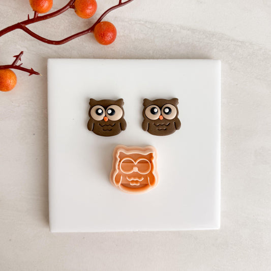 2025 Cute Owl Clay Cutter | Forest Animal Polymer Clay Cutter for Fall Earrings and Woodland Crafts
