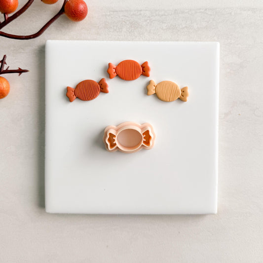 2025 Halloween Candy Clay Cutter | Polymer Clay Cutter for Spooky Fall Earrings and Trick-or-Treat Crafts