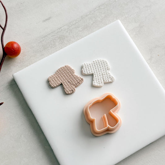 2025 Scarf Clay Cutter | Cozy Fall Polymer Clay Cutter for Autumn Earrings and Warm Seasonal Crafts
