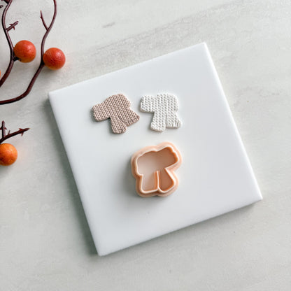2025 Scarf Clay Cutter | Cozy Fall Polymer Clay Cutter for Autumn Earrings and Warm Seasonal Crafts