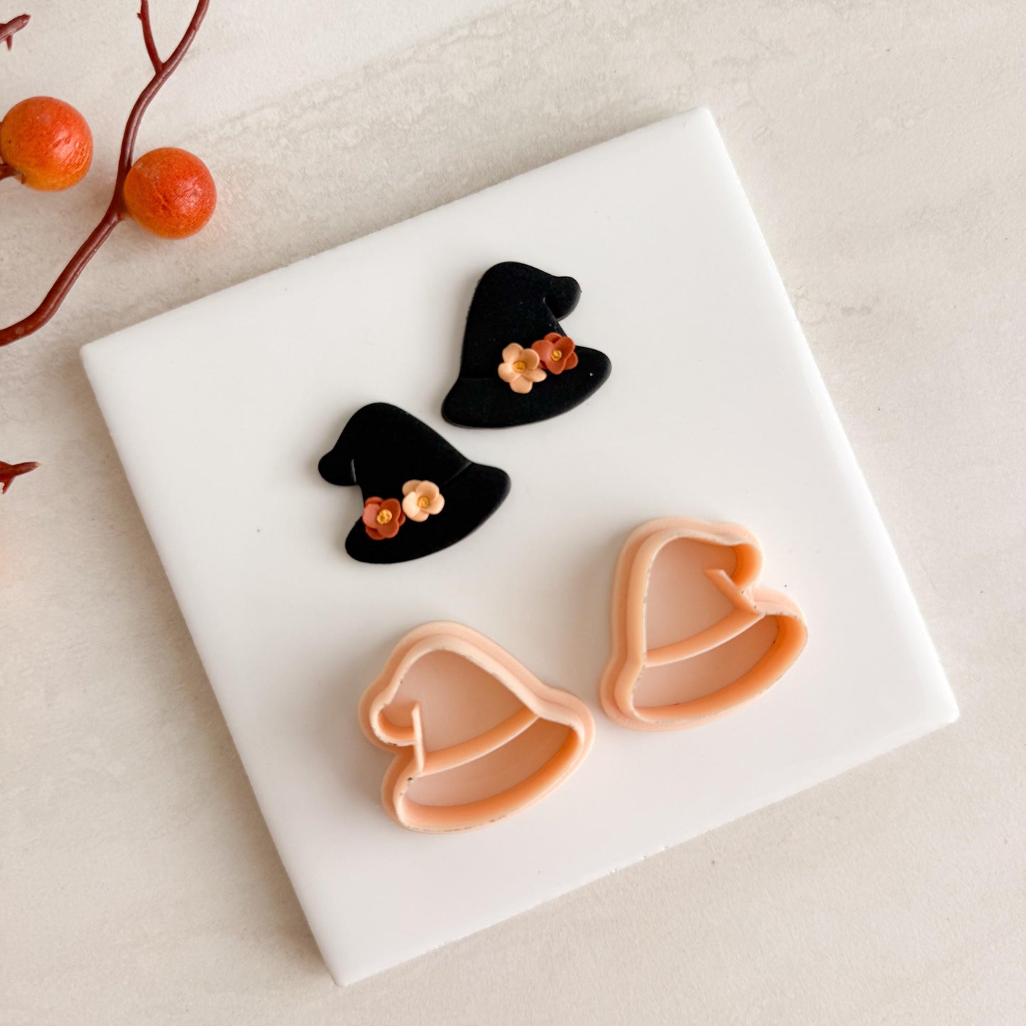 2025 Wizard Hat Clay Cutter | Magical Halloween Polymer Clay Cutter for Fall Earrings and Witchy Crafts