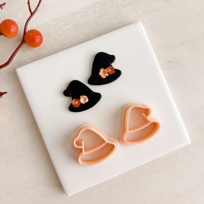 2025 Wizard Hat Clay Cutter | Magical Halloween Polymer Clay Cutter for Fall Earrings and Witchy Crafts